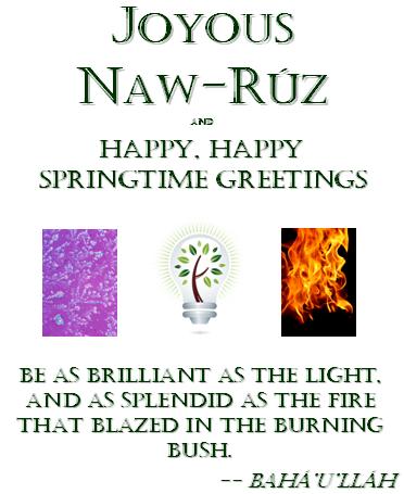 Mya's 2012 Naw-Ruz Greeting